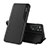 Leather Case Stands Flip Cover Holder Q02H for Xiaomi Redmi Note 11 4G (2022) Black