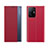 Leather Case Stands Flip Cover Holder Q04H for Xiaomi Mi 11T Pro 5G Red