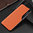 Leather Case Stands Flip Cover Holder QH1 for Realme C31 Orange