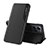 Leather Case Stands Flip Cover Holder QH1 for Xiaomi Redmi Note 12 4G Black