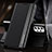 Leather Case Stands Flip Cover Holder QH2 for Samsung Galaxy A33 5G Black