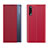 Leather Case Stands Flip Cover Holder QH2 for Samsung Galaxy A70S Red