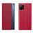 Leather Case Stands Flip Cover Holder QH2 for Samsung Galaxy M33 5G Red