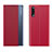 Leather Case Stands Flip Cover Holder QH3 for Samsung Galaxy A30S Red