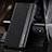 Leather Case Stands Flip Cover Holder QH4 for Samsung Galaxy F23 5G Black