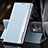 Leather Case Stands Flip Cover Holder QH4 for Xiaomi Redmi Note 13 5G Sky Blue