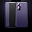 Leather Case Stands Flip Cover Holder QK1 for Huawei Honor 50 5G Purple