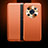 Leather Case Stands Flip Cover Holder QK1 for Huawei Honor Magic4 Pro 5G Orange