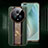 Leather Case Stands Flip Cover Holder QK3 for Huawei Honor Magic5 Pro 5G Green