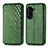 Leather Case Stands Flip Cover Holder S01D for Asus ZenFone 10 Green