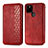 Leather Case Stands Flip Cover Holder S01D for Google Pixel 4a 5G Red