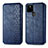 Leather Case Stands Flip Cover Holder S01D for Google Pixel 5a 5G Blue