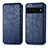 Leather Case Stands Flip Cover Holder S01D for Google Pixel 7 Pro 5G Blue