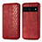 Leather Case Stands Flip Cover Holder S01D for Google Pixel 7 Pro 5G Red