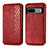 Leather Case Stands Flip Cover Holder S01D for Google Pixel 7a 5G Red