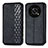 Leather Case Stands Flip Cover Holder S01D for Huawei Enjoy 50 Pro Black