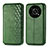 Leather Case Stands Flip Cover Holder S01D for Huawei Enjoy 50 Pro Green