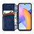 Leather Case Stands Flip Cover Holder S01D for Huawei Honor 10X Lite