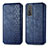 Leather Case Stands Flip Cover Holder S01D for Huawei Honor 10X Lite Blue