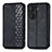 Leather Case Stands Flip Cover Holder S01D for Huawei Honor 60 5G Black