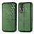 Leather Case Stands Flip Cover Holder S01D for Huawei Honor 80 5G Green