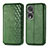 Leather Case Stands Flip Cover Holder S01D for Huawei Honor 80 Pro Flat 5G Green