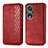 Leather Case Stands Flip Cover Holder S01D for Huawei Honor 80 Pro Flat 5G Red