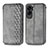 Leather Case Stands Flip Cover Holder S01D for Huawei Honor 90 Lite 5G Gray