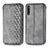 Leather Case Stands Flip Cover Holder S01D for Huawei Honor 9X Gray