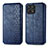 Leather Case Stands Flip Cover Holder S01D for Huawei Honor X30i Blue