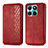 Leather Case Stands Flip Cover Holder S01D for Huawei Honor X6a Red