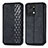 Leather Case Stands Flip Cover Holder S01D for Huawei Honor X7a Black