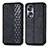 Leather Case Stands Flip Cover Holder S01D for Huawei Honor X7b Black