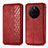 Leather Case Stands Flip Cover Holder S01D for Huawei Mate 50 Red