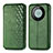 Leather Case Stands Flip Cover Holder S01D for Huawei Mate 60 Green