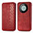 Leather Case Stands Flip Cover Holder S01D for Huawei Mate 60 Pro+ Plus Red