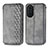 Leather Case Stands Flip Cover Holder S01D for Huawei Nova 10 Gray