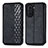 Leather Case Stands Flip Cover Holder S01D for Huawei Nova 10 Pro Black