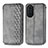 Leather Case Stands Flip Cover Holder S01D for Huawei Nova 10 Pro Gray