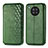 Leather Case Stands Flip Cover Holder S01D for Huawei Nova 8i Green