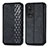 Leather Case Stands Flip Cover Holder S01D for Huawei Nova 9 Black