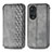 Leather Case Stands Flip Cover Holder S01D for Huawei Nova 9 Gray