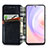 Leather Case Stands Flip Cover Holder S01D for Huawei Nova 9 SE