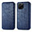 Leather Case Stands Flip Cover Holder S01D for Huawei Nova Y61 Blue