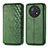 Leather Case Stands Flip Cover Holder S01D for Huawei Nova Y91 Green