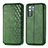 Leather Case Stands Flip Cover Holder S01D for Huawei P40 Lite 5G Green