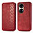 Leather Case Stands Flip Cover Holder S01D for Huawei P50e Red