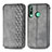 Leather Case Stands Flip Cover Holder S01D for Huawei Y7p Gray