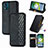 Leather Case Stands Flip Cover Holder S01D for Motorola Moto E13