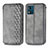 Leather Case Stands Flip Cover Holder S01D for Motorola Moto E13 Gray